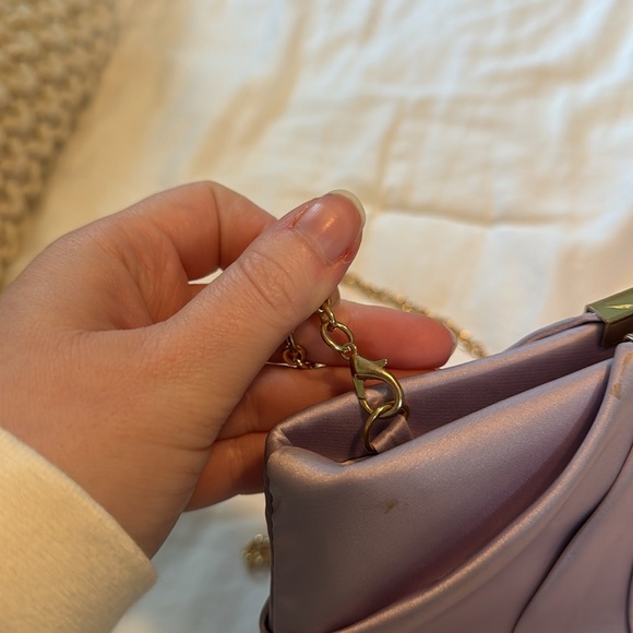 Purple clutch shoulder crossbody bag - Picture 7 of 7